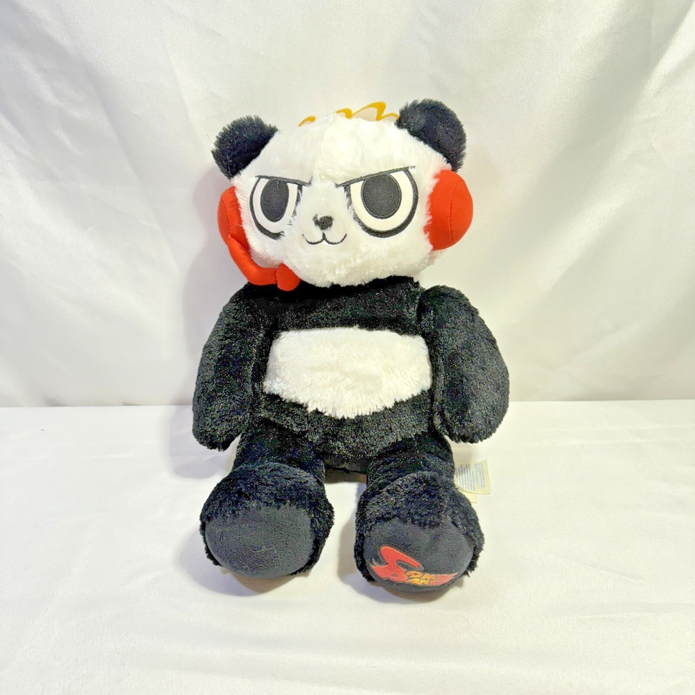 Retired Build A Bear Combo Panda Ryan's World‎ 16" Stuffed Plush Toy With Sounds
